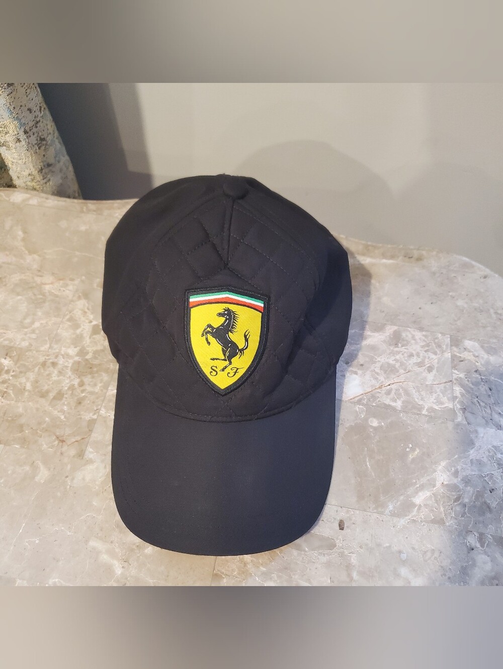 Scuderia Ferrari Black Adjustable Cap Hat OS
